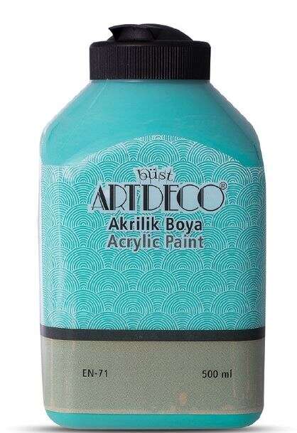 Artdeco طلاء أكريليك ارتديكو 500 مل أخضر مائي 3662