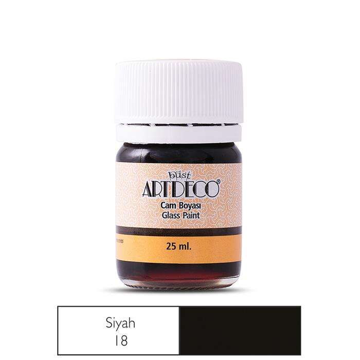 Artdeco طلاء زجاج ارتديكو 25 مل أسود