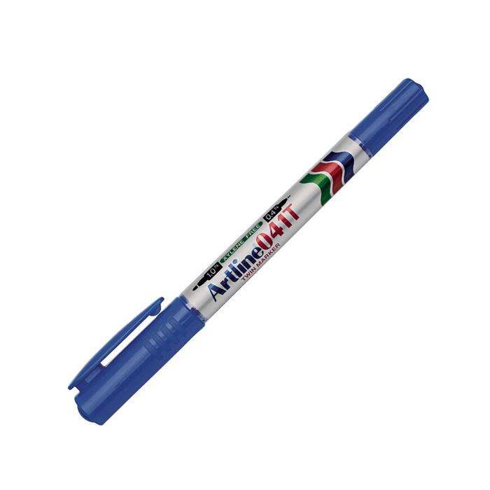 Artline 041t قلم دائم ذو طرف مزدوج أزرق