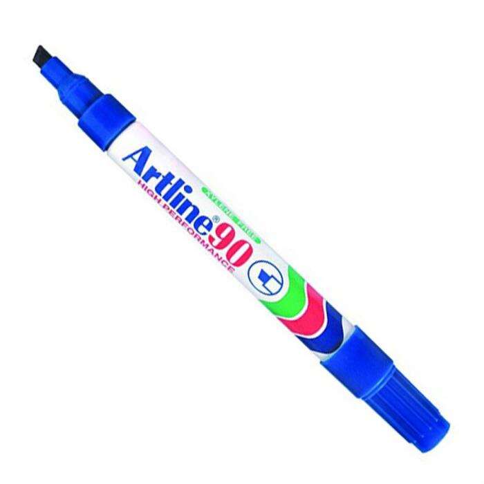 Artline قلم تحديد دائم ارت لاين EK90 برأس مشطوف أزرق 2/5 ملم