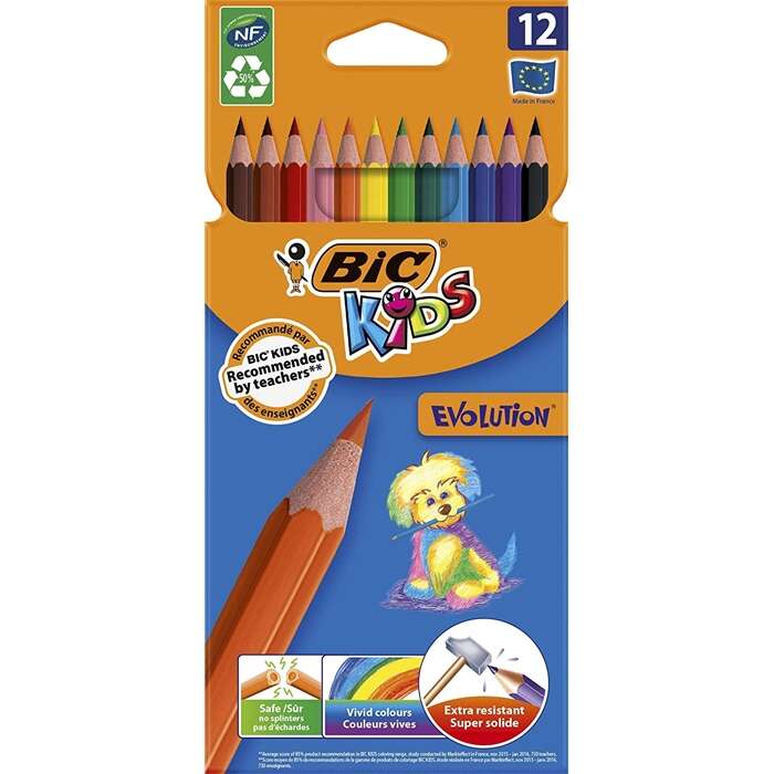 Bic مجموعة أقلام بيك إيفولوشن كوروبيا مكونة من 12 قلم