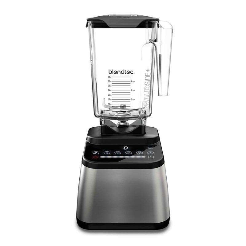 Blendtec خلاط بليندتيك ديزاينر 650s ستانلس ستيل، 8 سرعات، 6 برامج، 1560 واط، رمادي