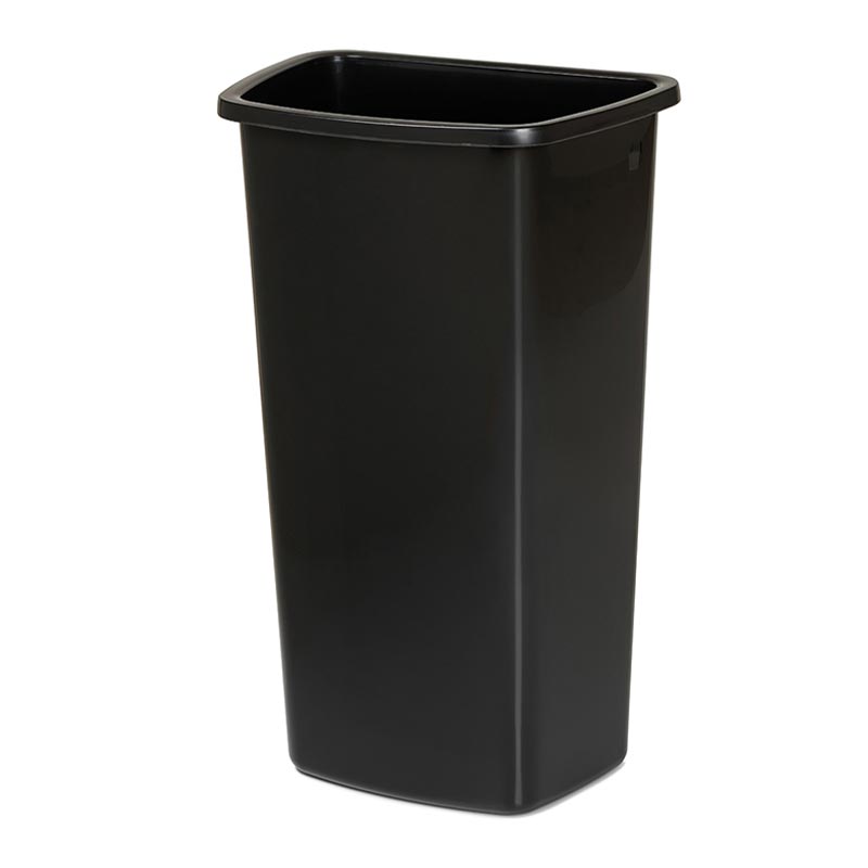 Bora Plastik بورا سلة مهملات بلاستيك لعربة الخدمة، 29 لتر، اسود