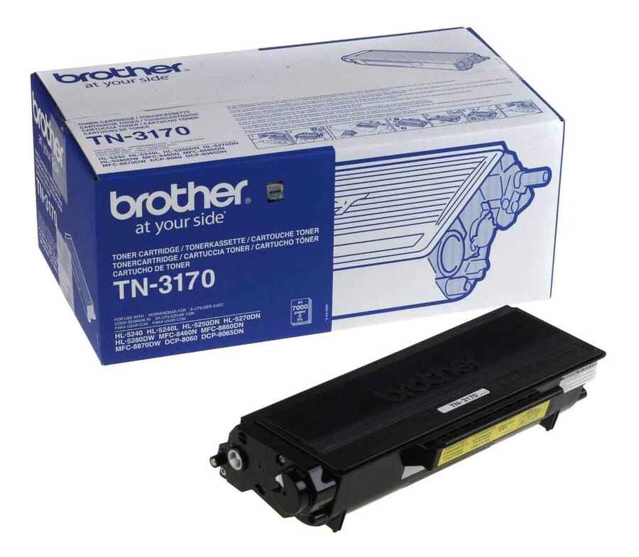 حبر أسود أصلي من Brother Tn-3170