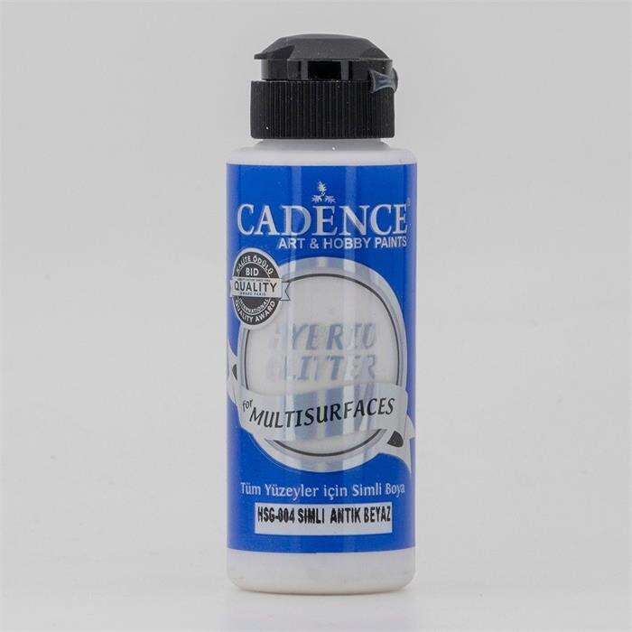 Cadence طلاء أكريليك لامع متعدد الأسطح كادينس هايبرد 120 مل أبيض عتيق Hsg004