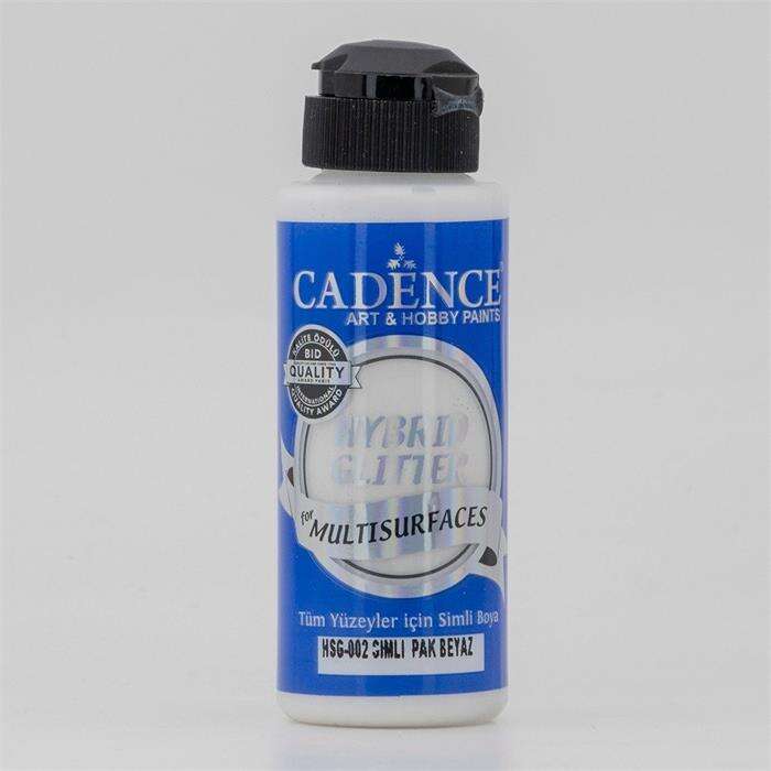 Cadence طلاء أكريليك لامع متعدد الأسطح كادينس هايبرد 120 مل أبيض نقي Hsg002