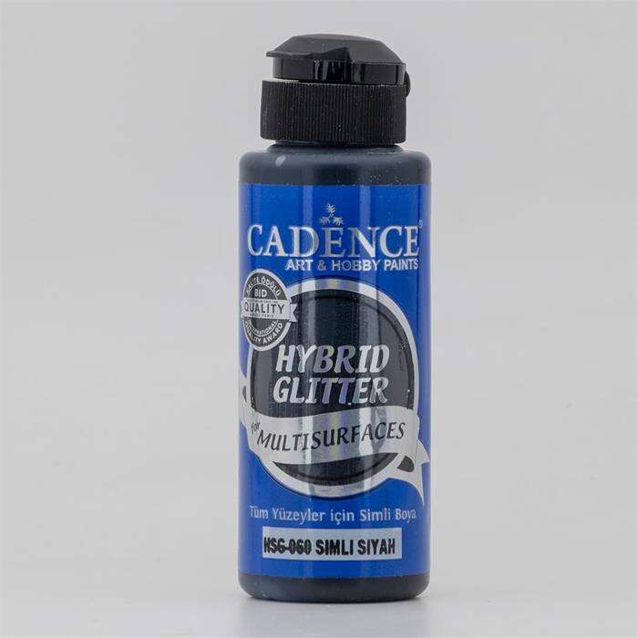 Cadence طلاء كادينس هايبرد أكريليك لامع متعدد الأسطح 120 مل أسود Hsg060