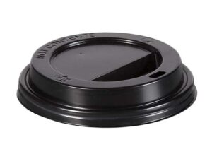 Cafemarkt غطاء كوب ورقي من كافيماركت، 8 أونصة، أسود