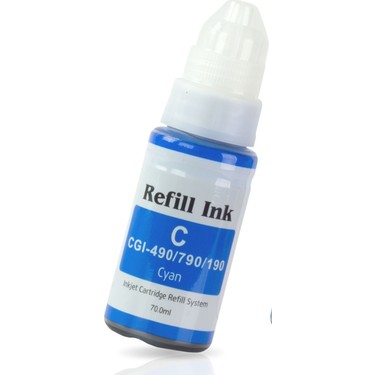حبر Canon Pixma G3411 أزرق متوافق GI-490/GI-890