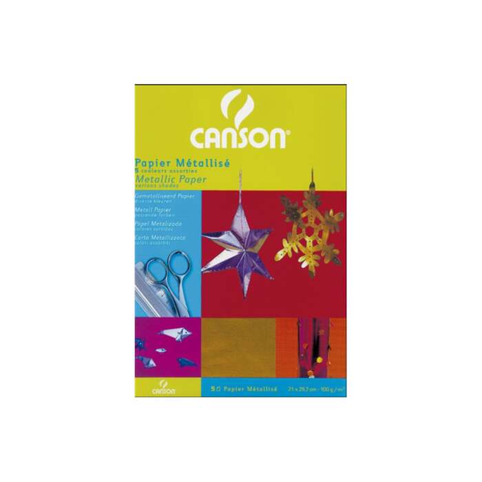 Canson ورق كانسون فويل معدني مقاس A4 5 عبوات