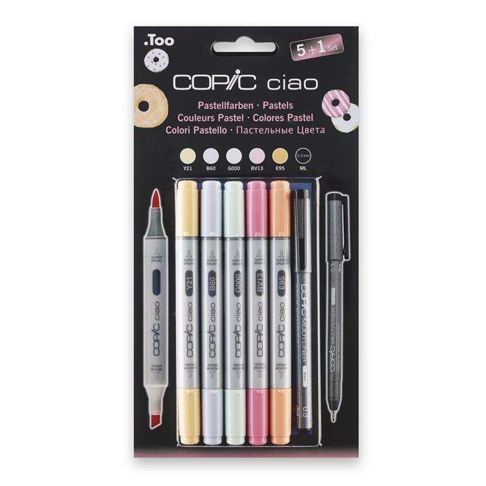 Copic مجموعة كوبيك تشاو 5+1 باستيل