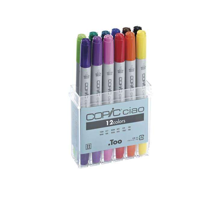 Copic مجموعة كوبيك تشاو مكونة من 12 قطعة