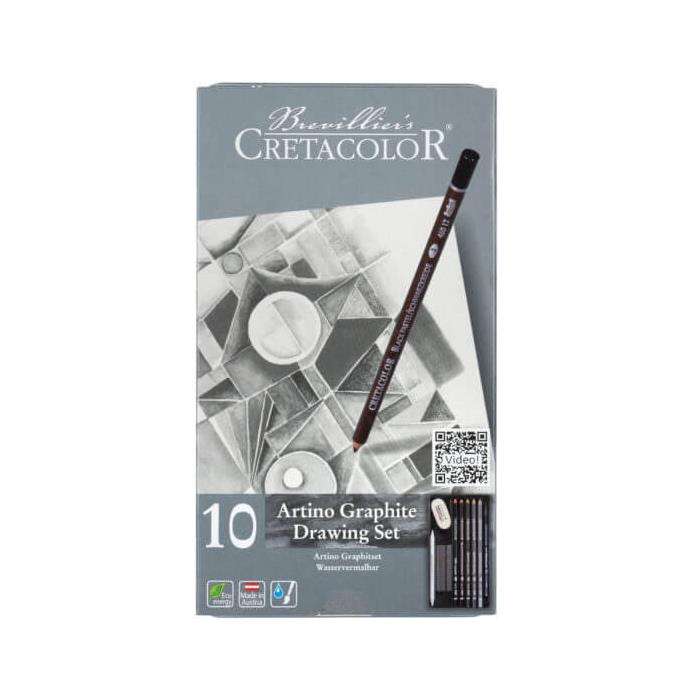 Cretacolor طقم رسم جرافيت كريتا كولور أرتينو 10 قطع 40021