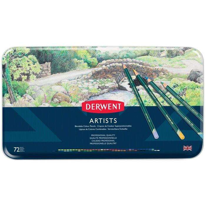 Derwent أقلام الرصاص للفنانين ديروينت، 72 علبة