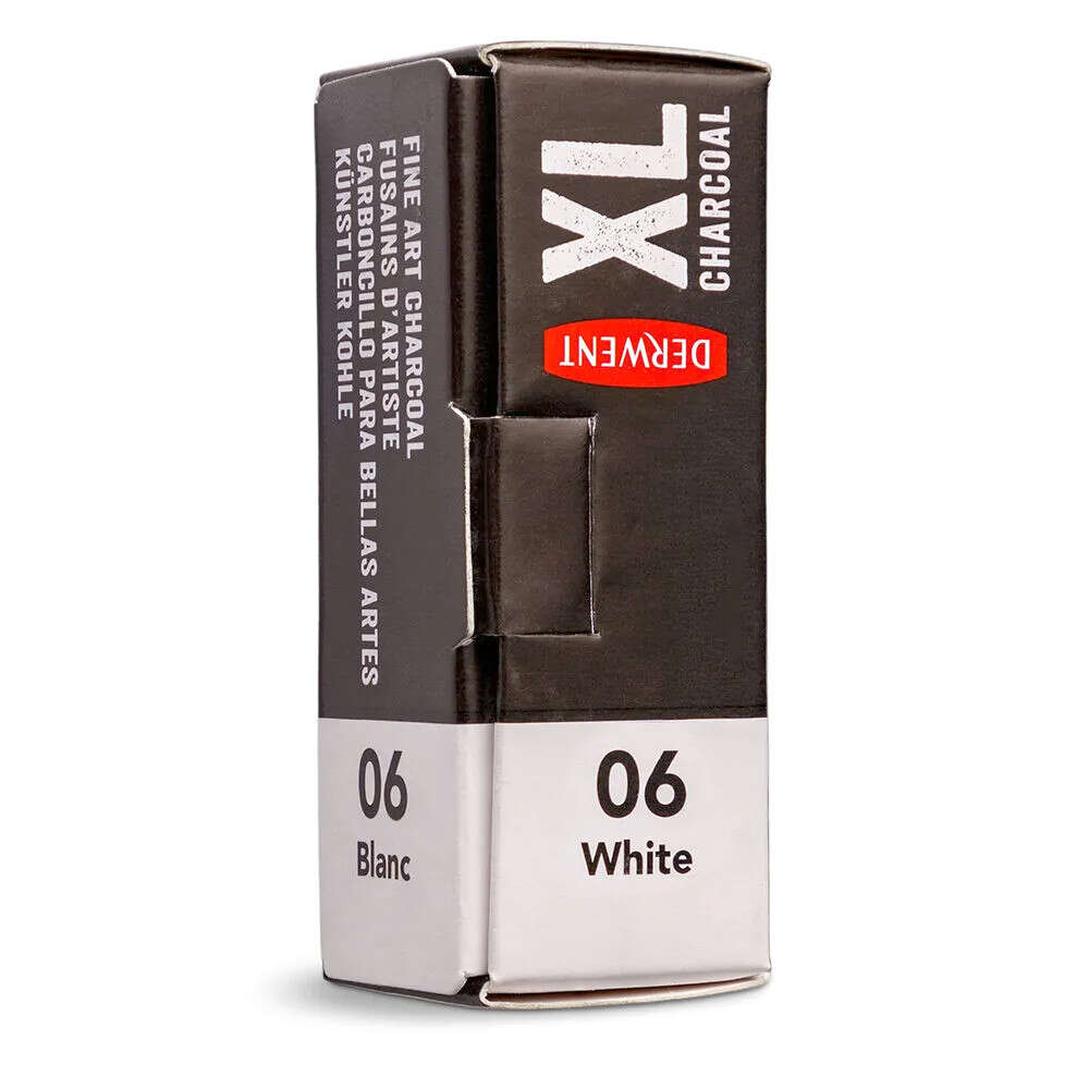 Derwent ديروينت Xl عصا الفحم الفحمي الأبيض 06