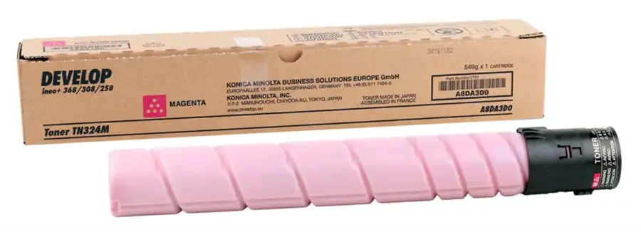 DEVELOP قم بتطوير حبر النسخ الأصلي باللون الأحمر الأرجواني Tn-324m