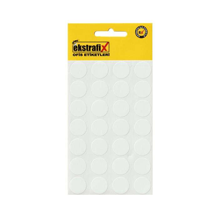 Ekstrafix اكسترا فيكس (rc-002-b) ملصق مكتبي مقاس 15 ملم باللون الأبيض