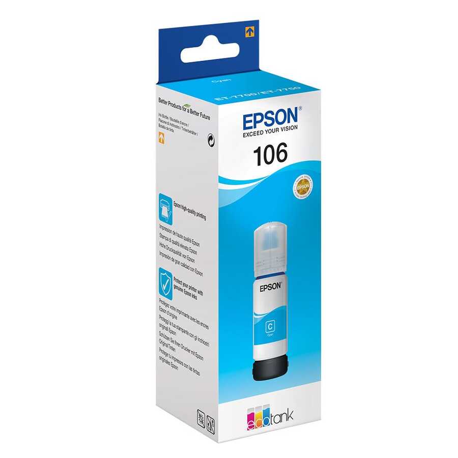 Epson إبسون 106-c13t00r240 الحبر الأزرق الأصلي