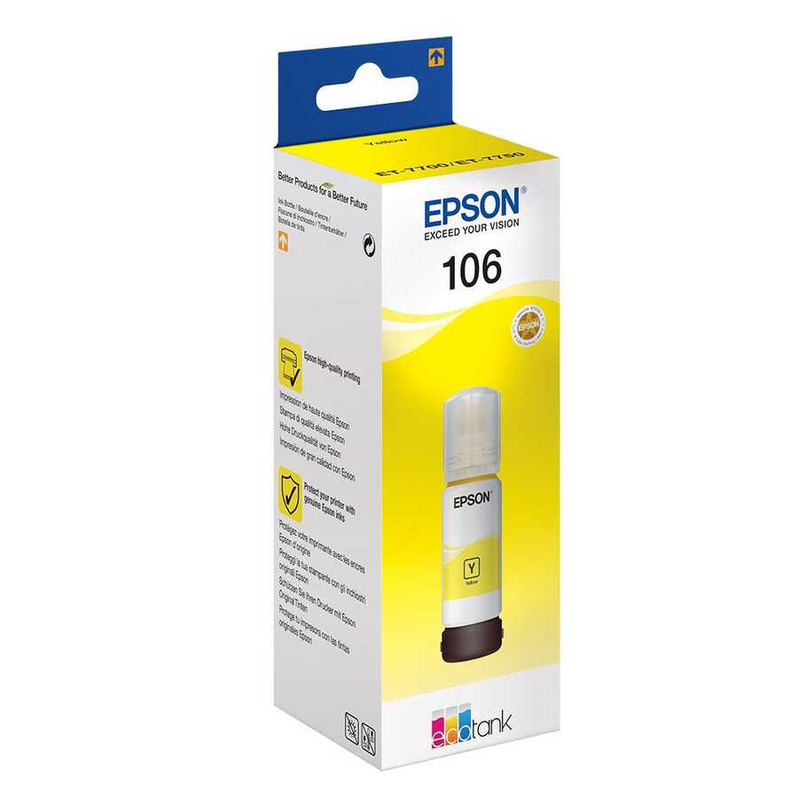 Epson إبسون 106-c13t00r440 الحبر الأصفر الأصلي