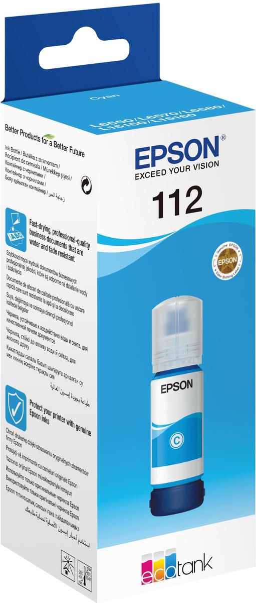 Epson إبسون 112 حبر الزجاجة الأزرق الأصلي C13t06c24a