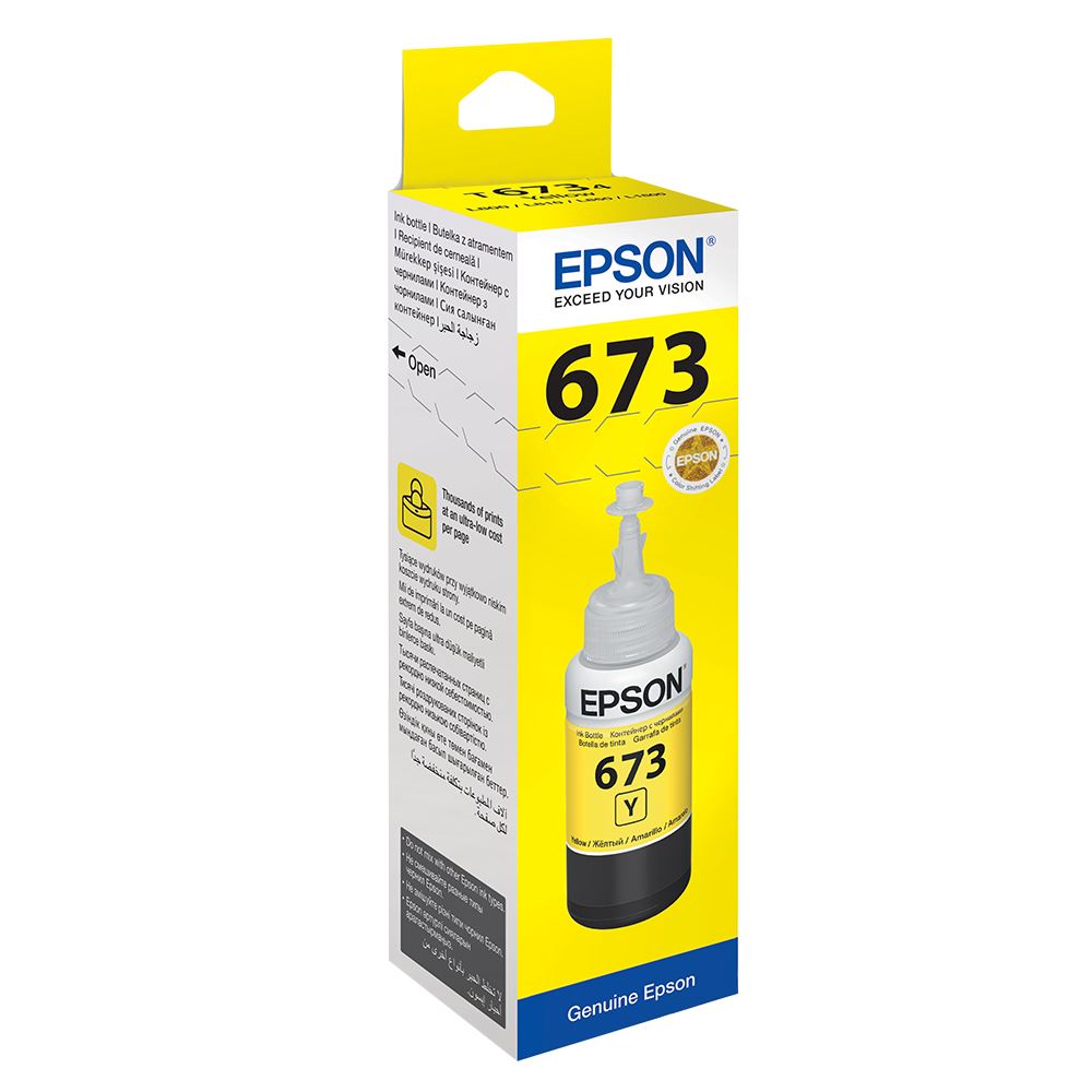 Epson إبسون T6734 C13t67344a الحبر الأصفر الأصلي
