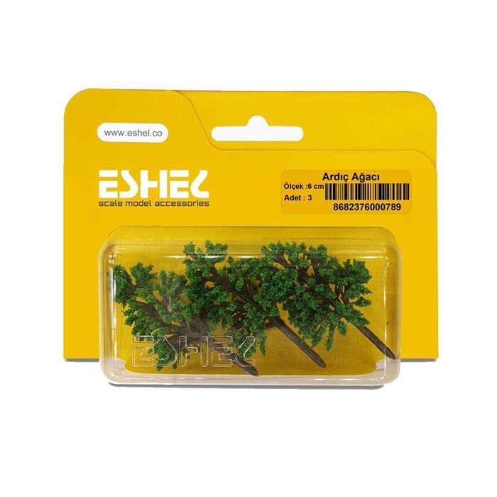 Eshel ايشيل موديل شجرة العرعر 3 قطع 6 سم