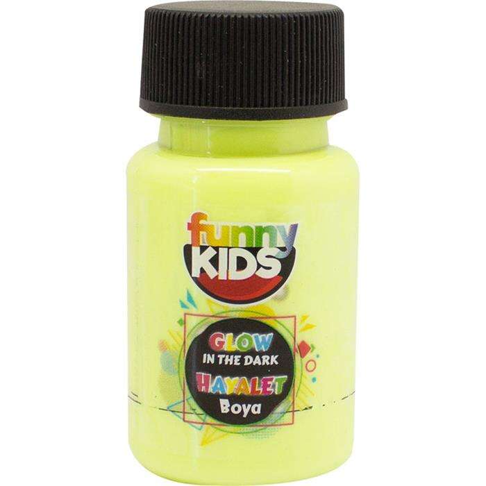 Funny Kids Glow In The Dark Ghost Paint 50 سم مكعب أصفر (طلاء متوهج في الظلام)