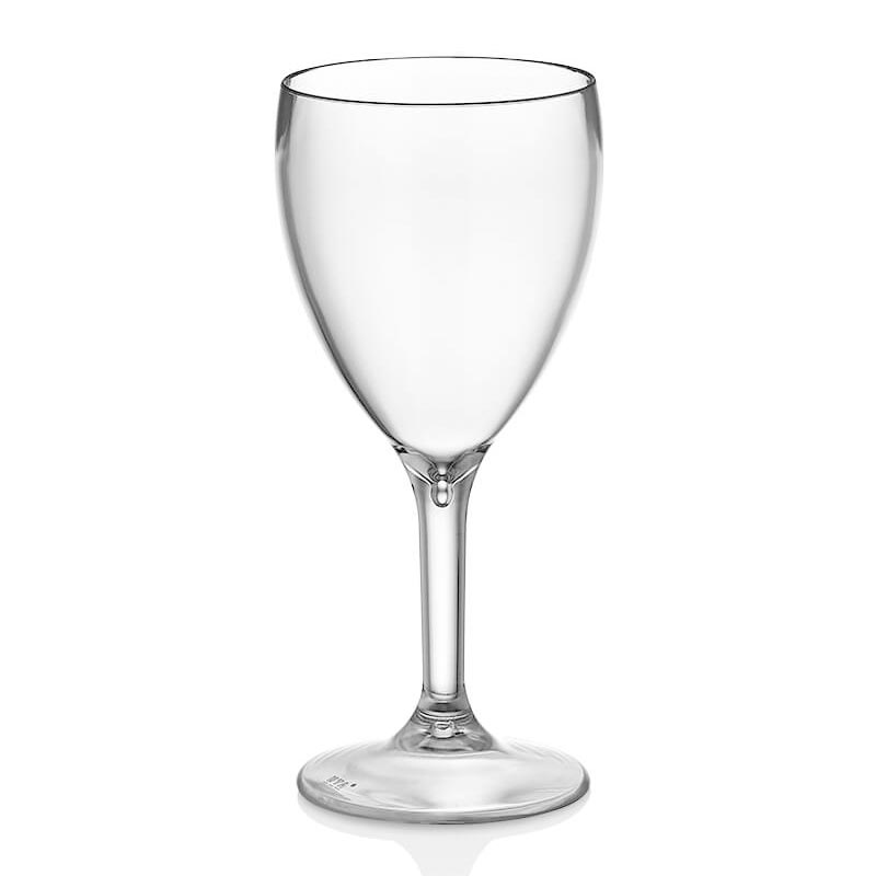 GastroCups جاستركوبس كأس نبيذ بولي كربونات GC-42، 255 مل، شفاف