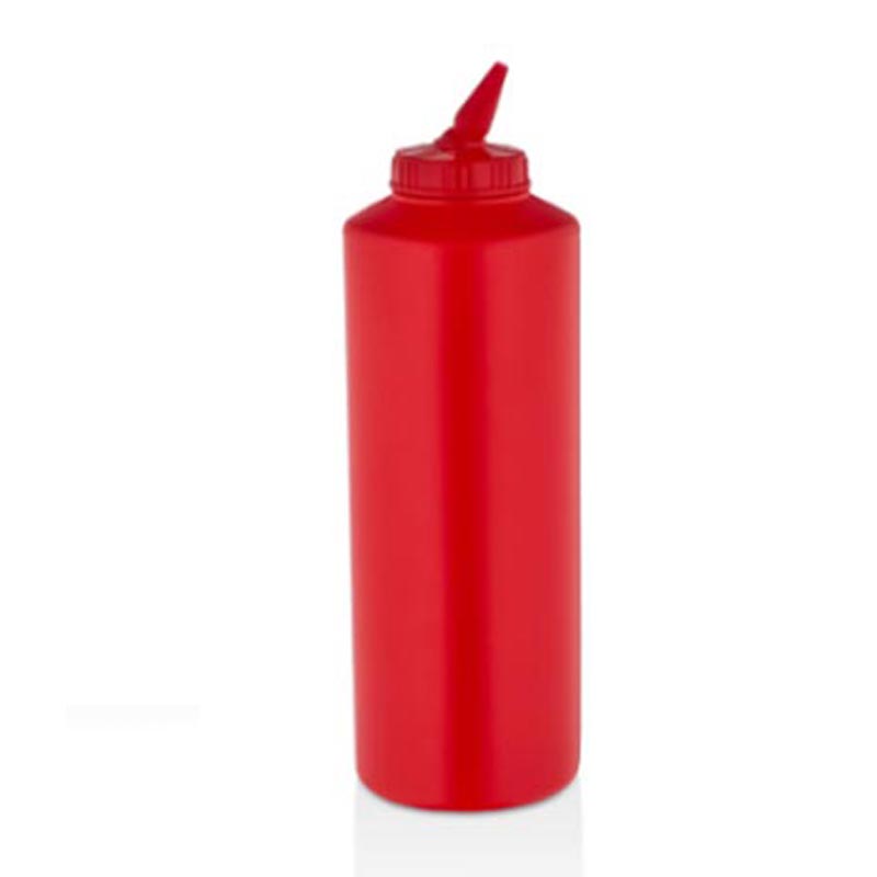 GastroPlast جاستروبلاست Gps-1000 كوب صلصة برأس قابل للتعديل، 1000 مل، أحمر