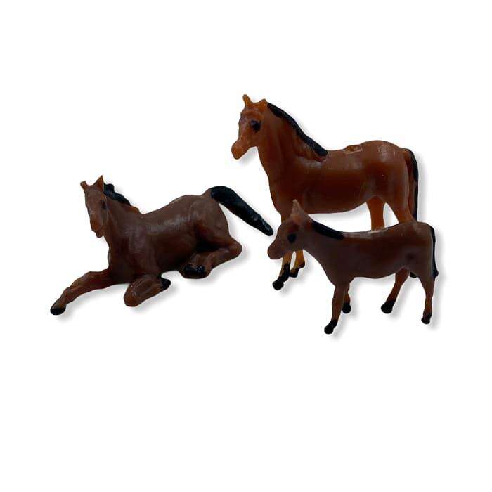 Gvn Art Model 1:100 مجموعة مجسمات حصان بمقياس 100 مكونة من 3 قطع