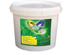 DEEPBLUE كلور متعدد الأقراص من شركة Pool Chemical Deep Blue، مضاد للطحالب، مندف 5 كجم، كلور حمام السباحة