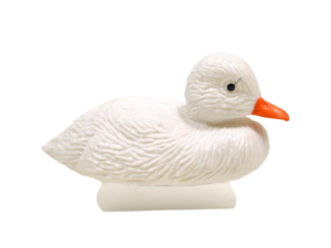 POOLLINE بول لاين دافي، نوع عائم، بطة بيضاء صغيرة، ختم