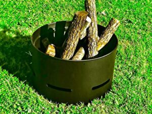 POOLLINE مدفأة حديقة Poolline Garden Barrel (كبيرة) تعمل بالحطب