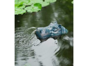 POOLLINE نافورة حمام السباحة المزخرفة من Poolline Hippo مع أشكال زخرفية