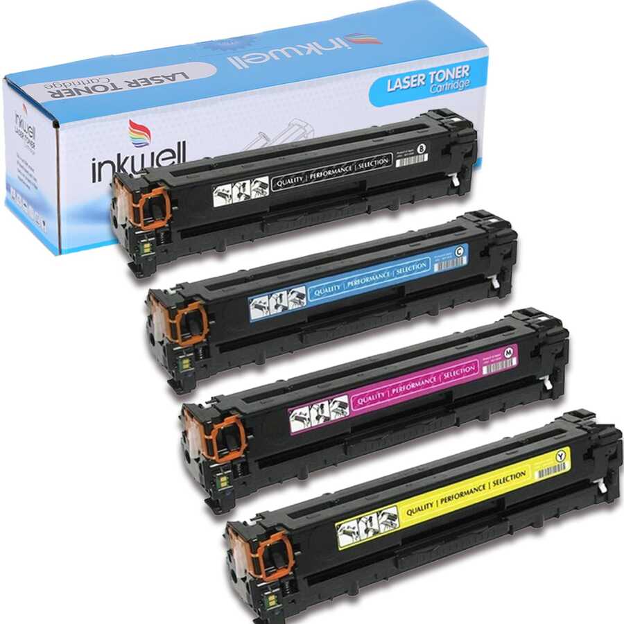 مجموعة متوافقة مع HP 312a - Cf380a Cf381a Cf382a Cf383a جميع الألوان