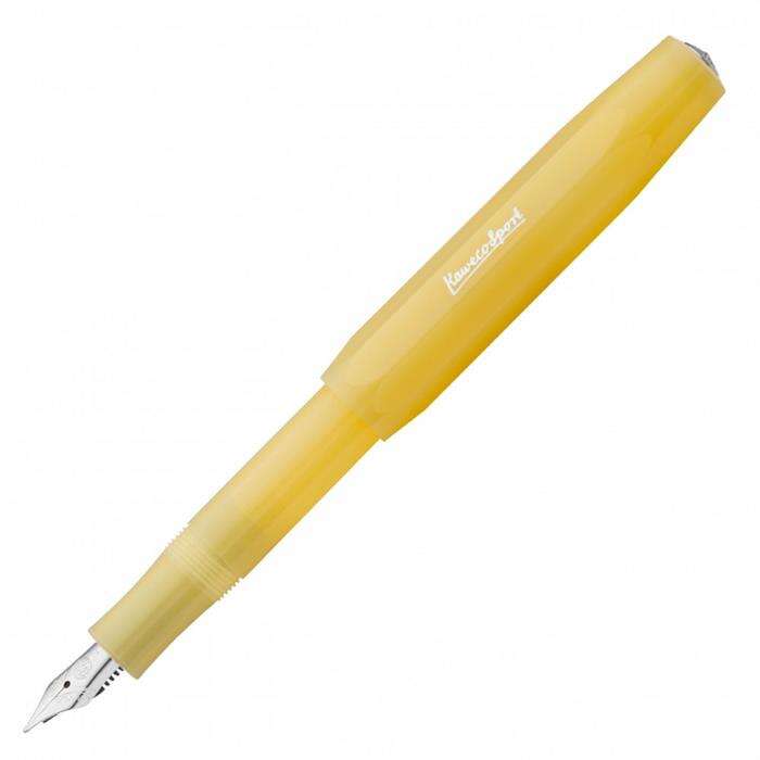 Kaweco قلم حبر رياضي كاويكو فروستيد سبورت أصفر فاتح F Nib