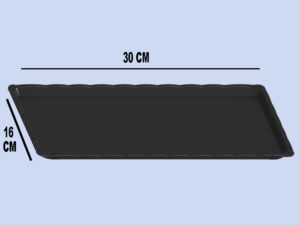 ARSİVA صينية عرض غير قابلة للكسر لون أسود رقم: 2