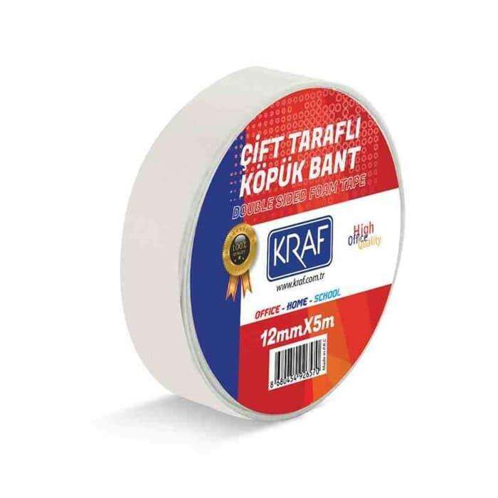 Kraf شريط فوم مزدوج الجوانب من كراف 12 مم × 5 م