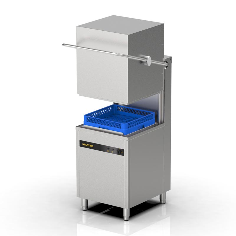 Ndustrio ندوستريو Wz-100 D غسالة أطباق بغطاء ومضخة تصريف، 1000 طبق/ساعة