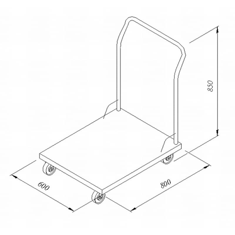 Öztiryakiler عربة نقل البضائع أوزتيرياكيلر، 60x80x85 سم
