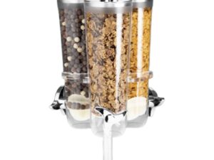 Zicco أداة دوارة لرقائق الذرة بحامل أكريليك من زيكو Zcp-841، 3 قطع، 23x23x42 سم