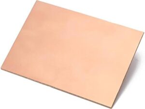 10x10 لوحة نحاسية Fr2 بدون ثقب Pertinax - مزدوجة الجوانب (لإنتاج ثنائي الفينيل متعدد الكلور)
