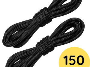 أربطة أحذية سوداء متينة بطول 150 سم من Foottab