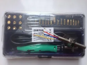 مجموعة أقلام حرق الخشب والنمط (البيروغرافيا) من Fortor Zd-972g - مع طرف احتياطي
