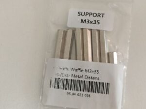 Robotis Waffle M3x35 مسافة معدنية بين أنثى وأنثى (الدعم)