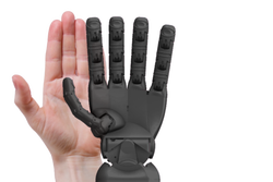 يد روبوتية ماهرة من Seed Robotics Rh8d (حجم متساوٍ لليد البالغة) - على اليمين