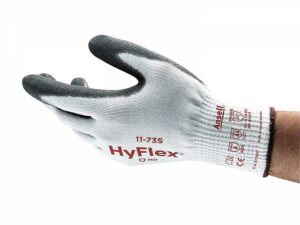 Ansell- قفازات العمل Hyflex® 11-735 الميكانيكية للحماية من القطع (زوج-8)